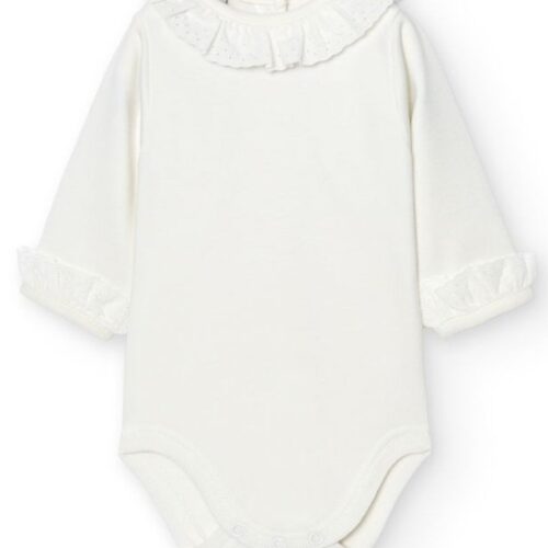 Babidu beige romper met kraagje