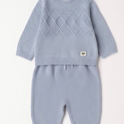 Schermafbeelding 2026-02-03 173740 Gebreid blauw jongensetje 1M t/m 9M