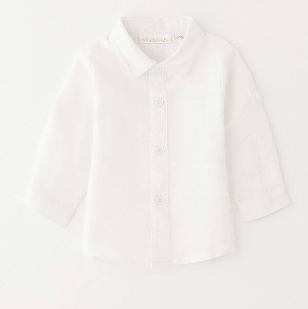 Beige/roomwit blouse Boys 9M t/m 24M