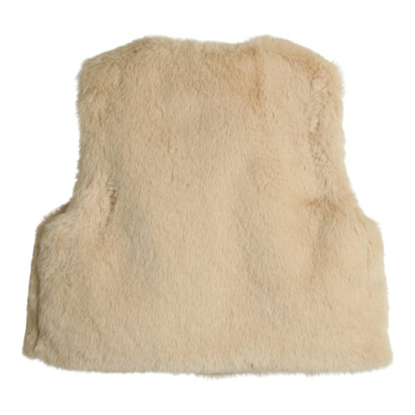 Gymp giletje fluffy met strik