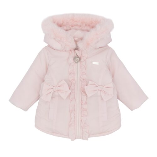 Winterjasje Blues baby bont roze