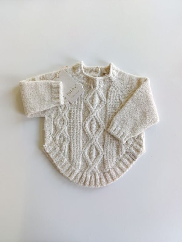 Poncho truitje beige Babby