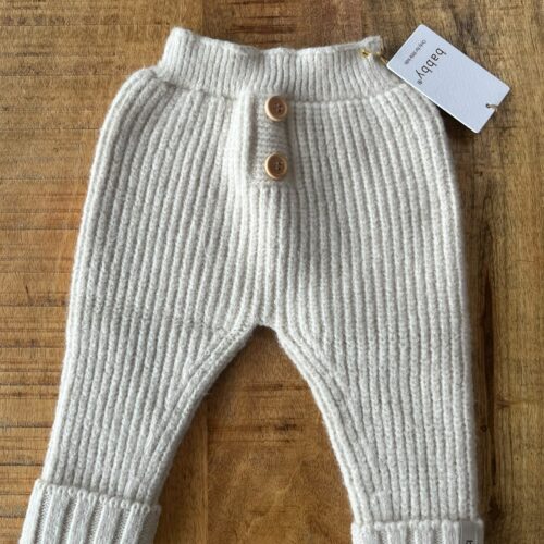 broekje rib 2 Beige broekje Babby