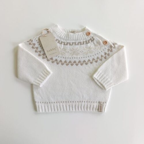 meuhreCw Wintertruitje snowflake Babby