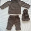 Brown set Babidu inclusief mutsje