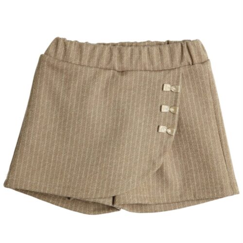 Short GYMP goudbruin met strikjes