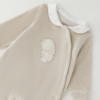 romperpakje beige met beertje maat 56